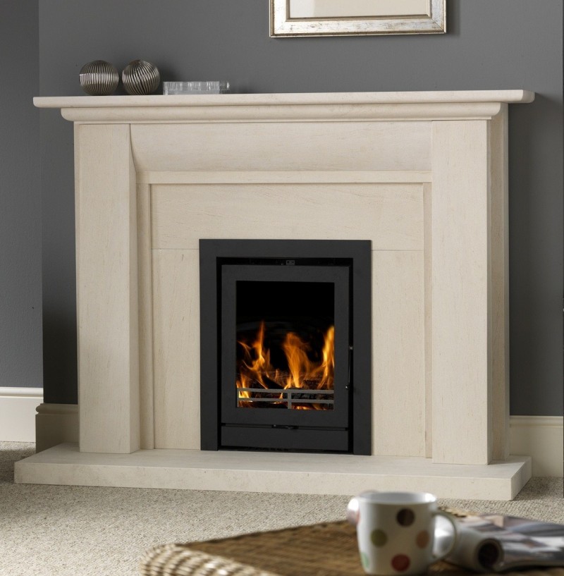 inset fireplace